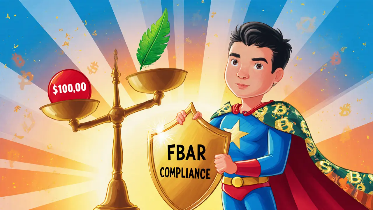 Protagonist holds compliance shield next to CPA superhero, scale tipped toward compliance.