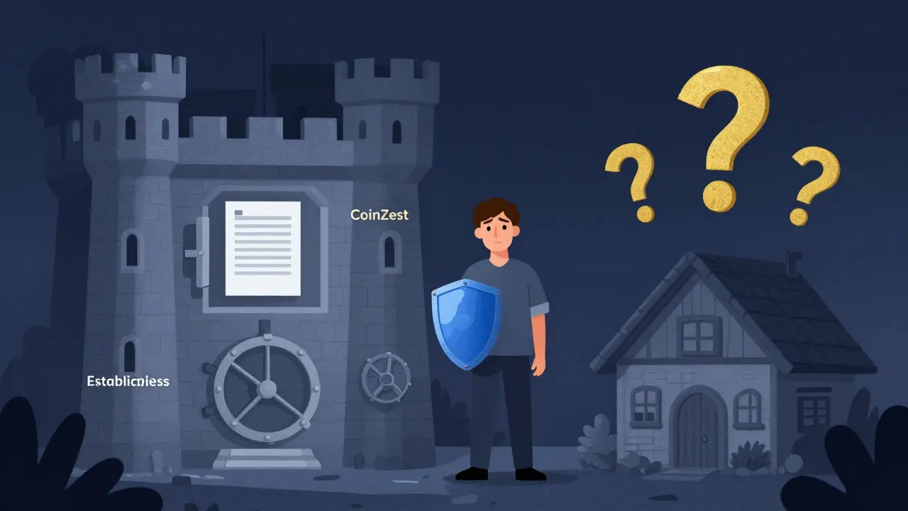 Illustration contrasting secure exchanges with opaque platforms
