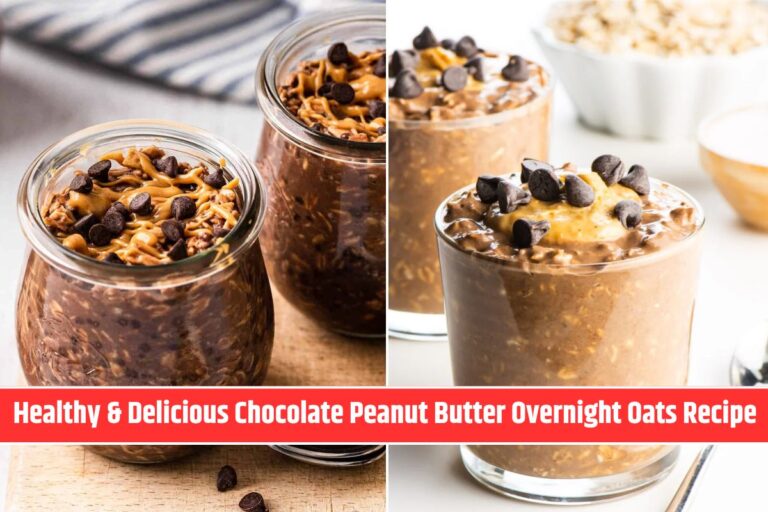 Healthy & Delicious Chocolate Peanut Butter Overnight Oats Recipe