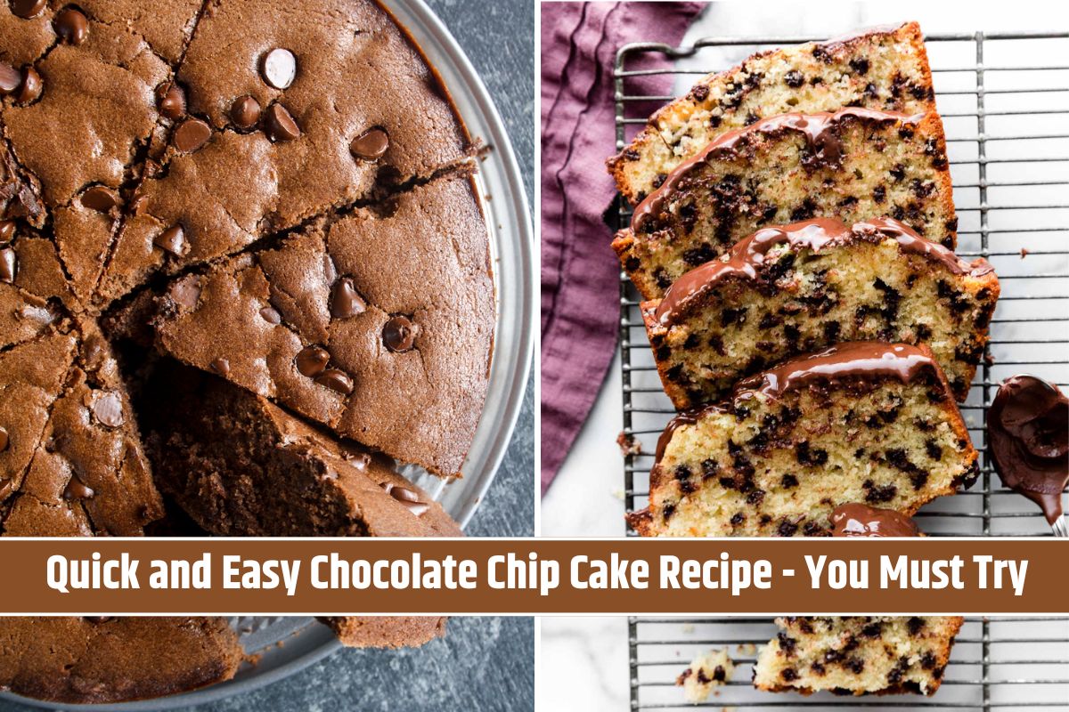 Quick and Easy Chocolate Chip Cake Recipe - You Must Try