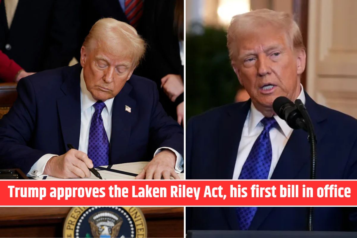 Trump approves the Laken Riley Act, his first bill in office