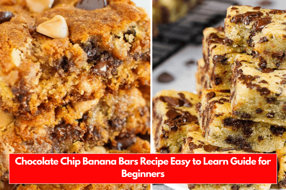 Chocolate Chip Banana Bars Recipe Easy to Learn Guide for Beginners