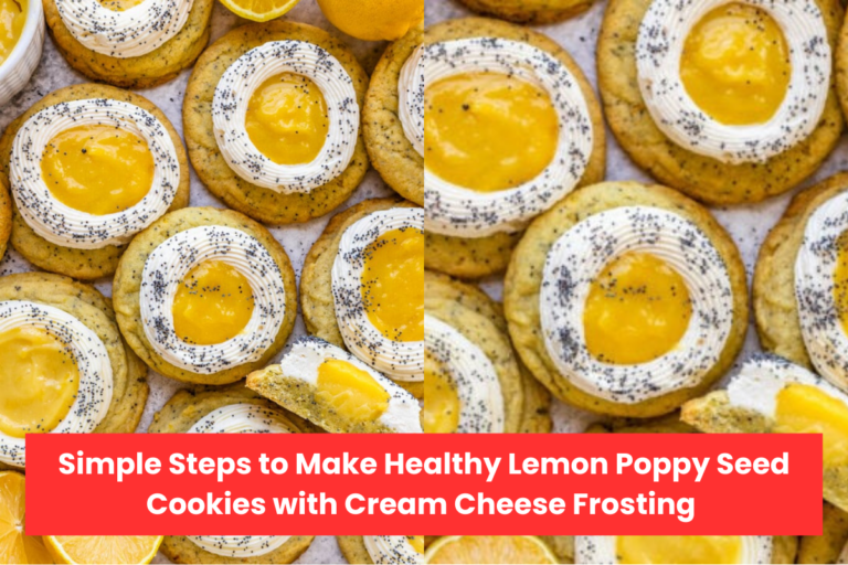 Simple Steps to Make Healthy Lemon Poppy Seed Cookies with Cream Cheese Frosting